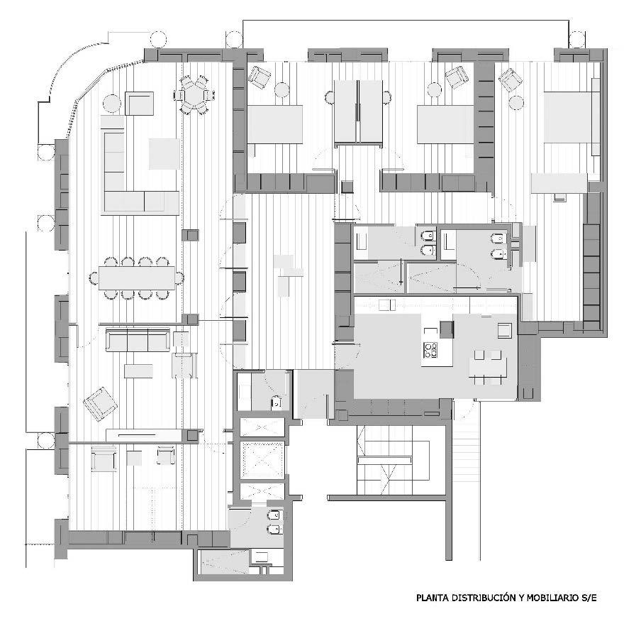 Rehabilitación de vivienda Calle Gran Via Plano